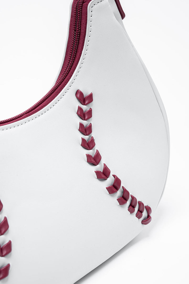 Borsa con design a contrasto