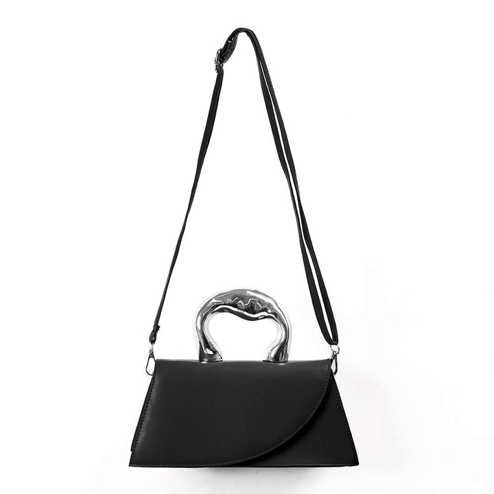 Mini borsa con manico lucido