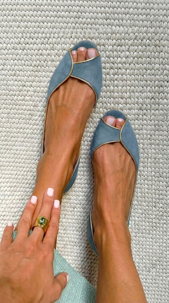 Ballerine con punta aperta