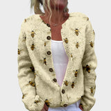 Bianka - Kvetinový Jesenný Cardigan