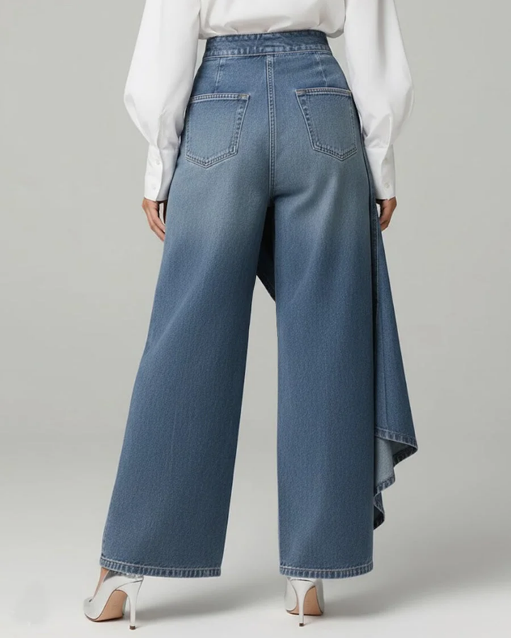 Lubomira | Pantaloni jeans avvolgenti