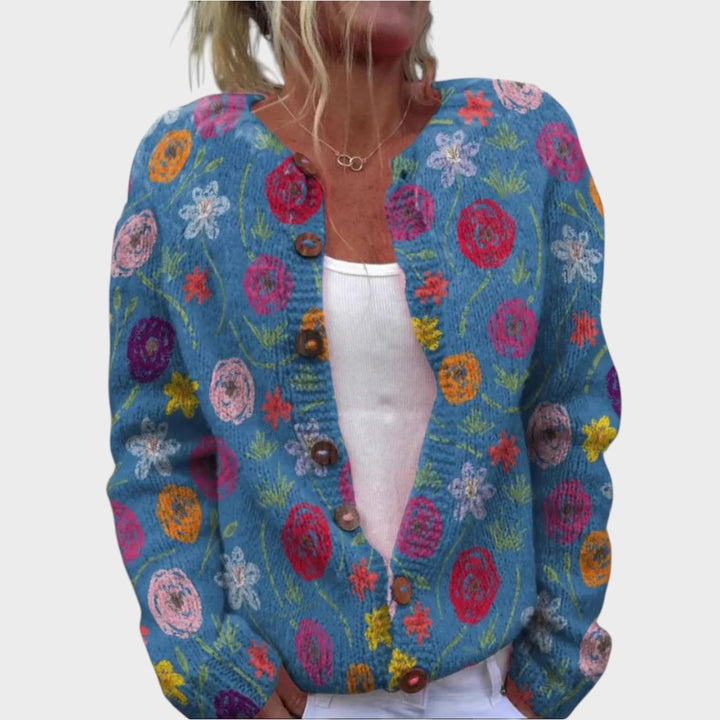 Filipa | Cardigan floreale autunnale