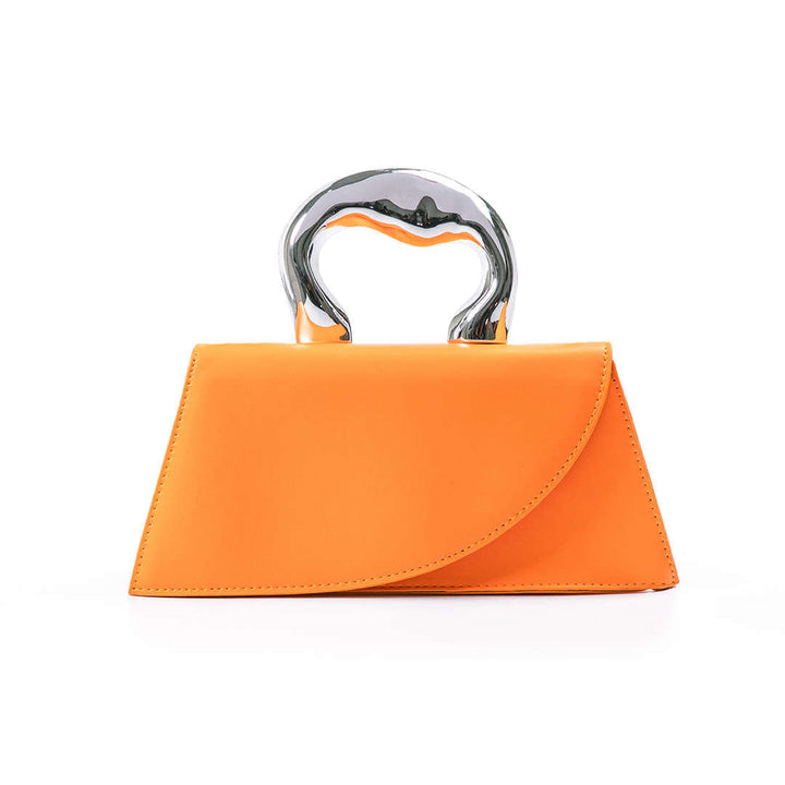 Mini borsa con manico lucido