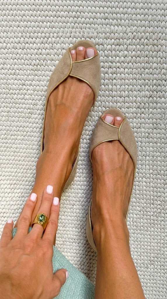 Ballerine con punta aperta