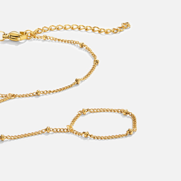 Bracciale a catena dorato