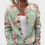 Vera - Kvetinový Jesenný Cardigan