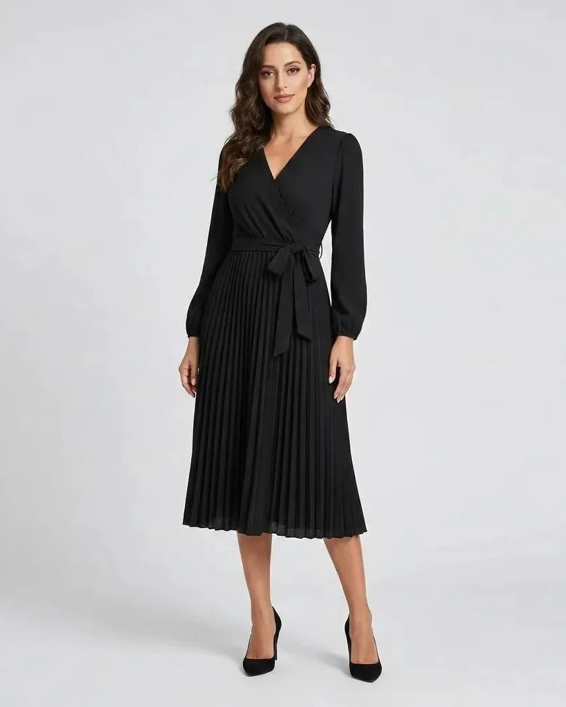 Judita | Abito midi con cintura arricciata