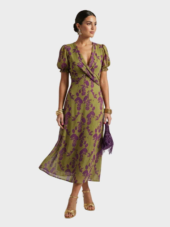 Natalia | Vestito midi a fiori