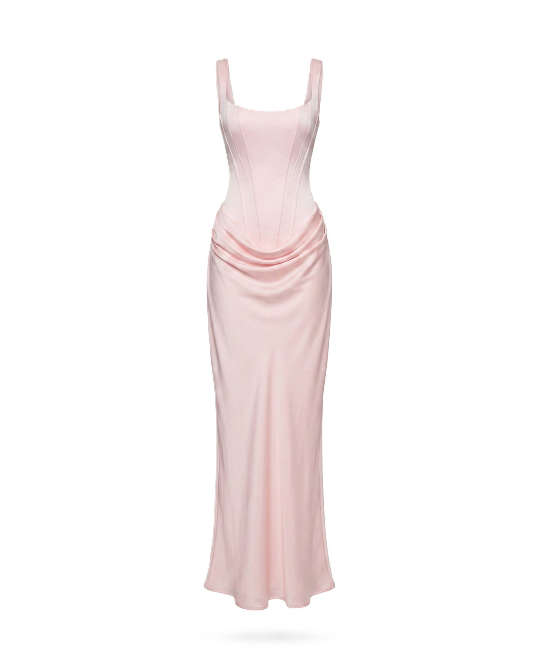 Zdenka | Abito maxi lucido con spalline regolabili