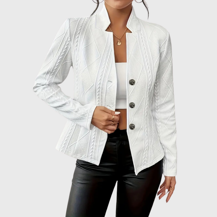 Blazer elegante con motivo strutturato