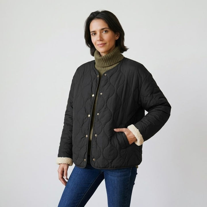 Giacca oversize trapuntata per l&