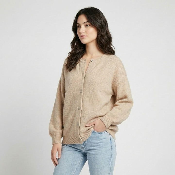 Cardigan oversize morbido in maglia
