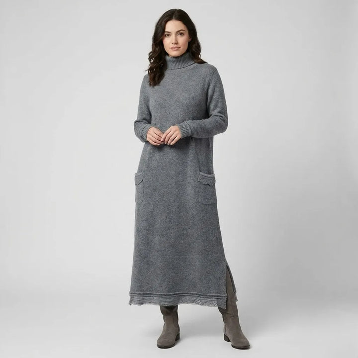Eleonóra | Abito lungo in maglia dritto