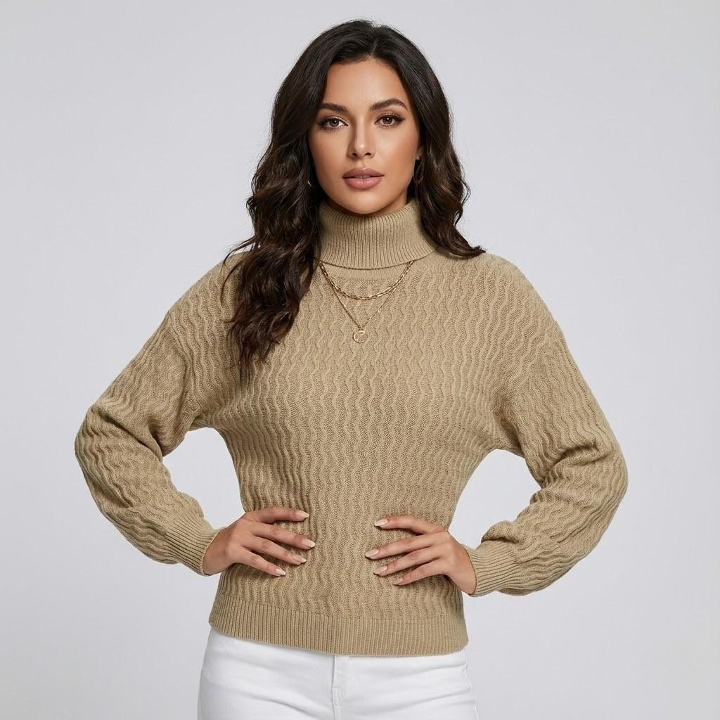 Maglione in misto lana con taglio dritto