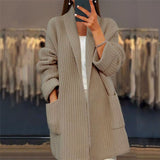 Tereza - Pletený Cardigan s Vreckami
