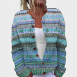 Izabela - Kvetinový Jesenný Cardigan