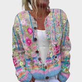 Tereza - Kvetinový Jesenný Cardigan