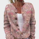 Ráchel - Kvetinový Jesenný Cardigan