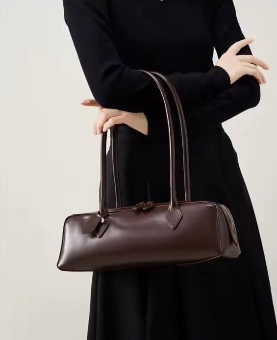 Borsa con aspetto liscio Signature