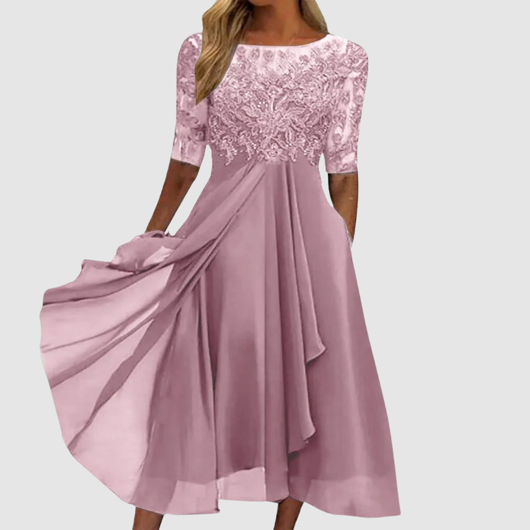 Regina | Abito elegante in pizzo
