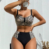 Helena - Elegantné dvojdielne bikiny s vzorom