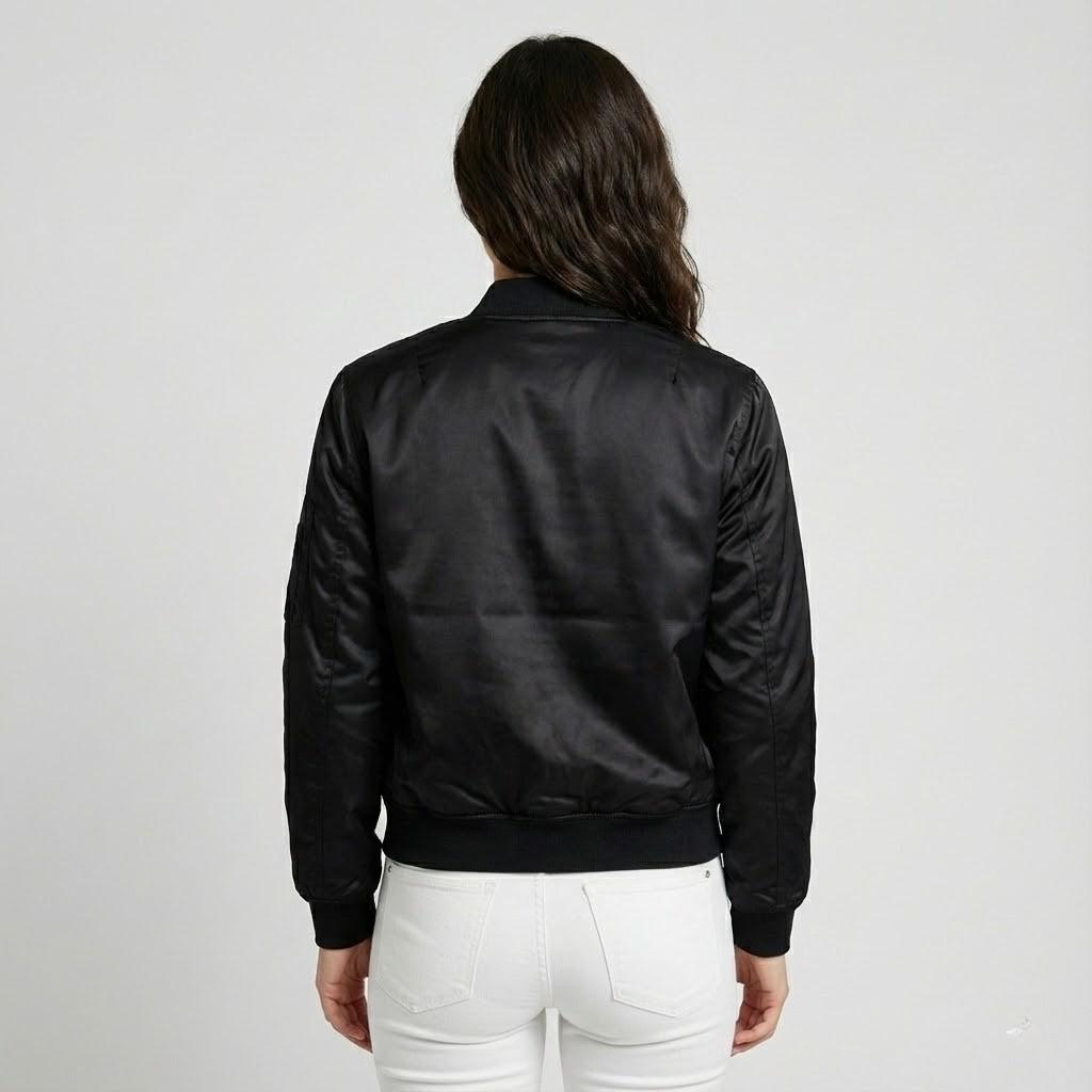 Giacca bomber leggera di taglio classico in stile urbano