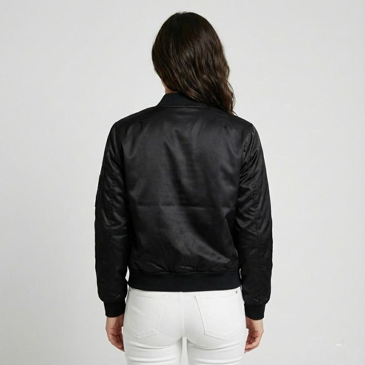 Giacca bomber leggera di taglio classico in stile urbano