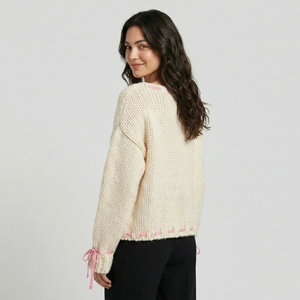Maglione morbido a maglia di taglio ampio per l&