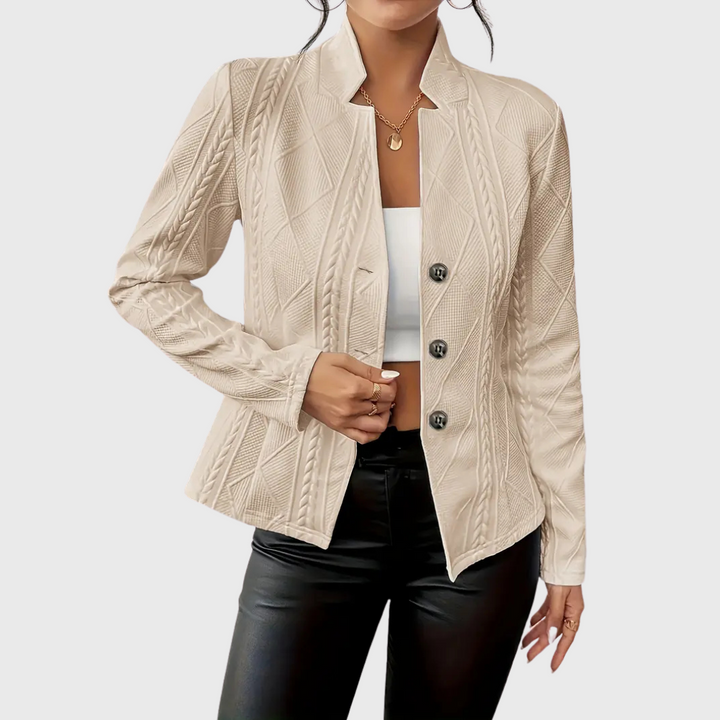 Blazer elegante con motivo strutturato