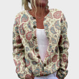 Lara - Kvetinový Jesenný Cardigan
