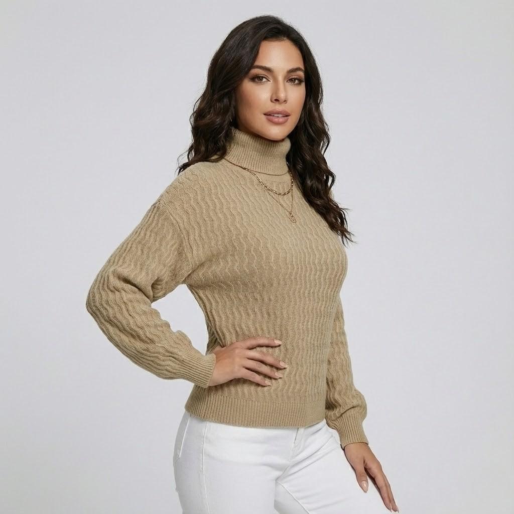 Maglione in misto lana con taglio dritto
