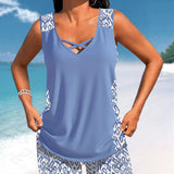 Márcia - Tankini s geometrickým vzorom