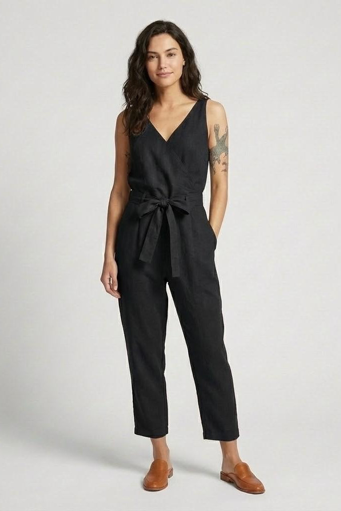 Rút | Tuta elegante con cintura e scollo a V
