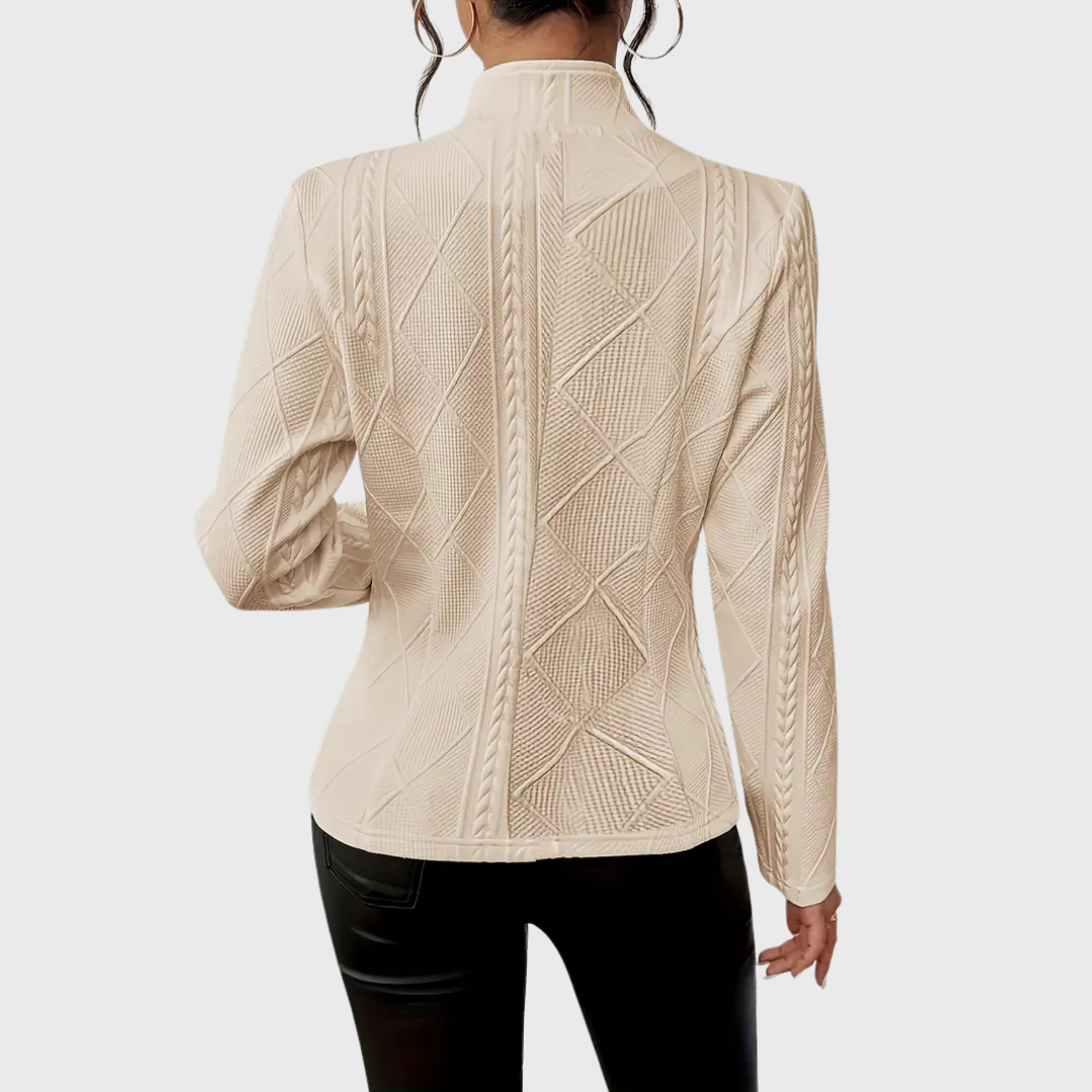 Blazer elegante con motivo strutturato