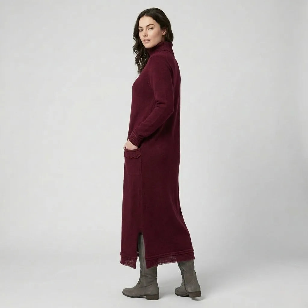 Eleonóra | Abito lungo in maglia dritto