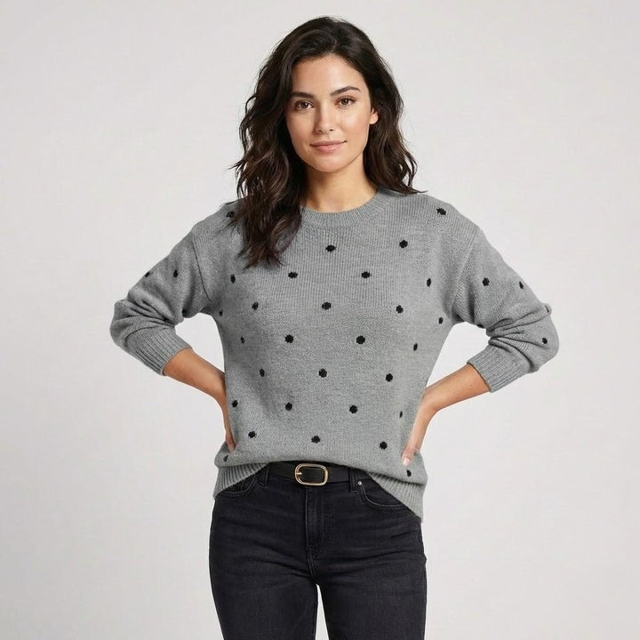 Maglione lavorato a maglia con motivo delicato