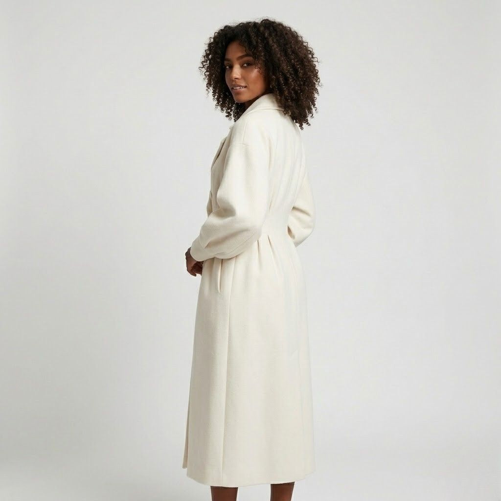 Cappotto lungo strutturato con cintura