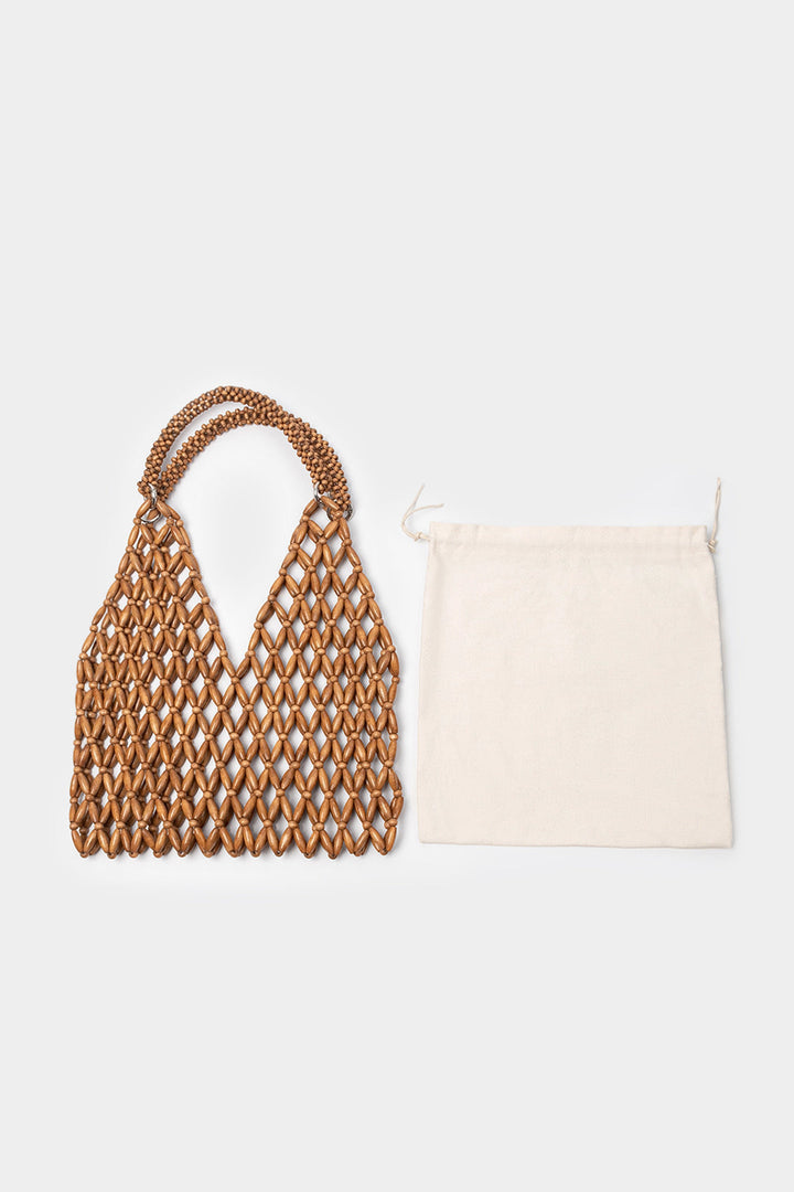Borsa a tracolla testurizzata