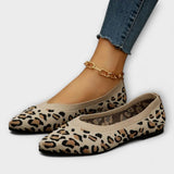 Paula - Šnurovacie Balerínky s Leopardím Vzorom