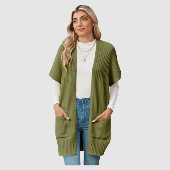 Simona | Cardigan intrecciato leggero