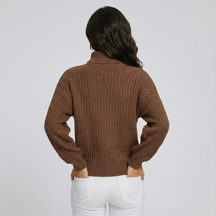 Maglione in misto lana con taglio dritto