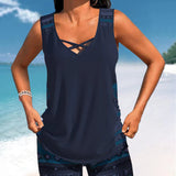 Márcia - Tankini s geometrickým vzorom
