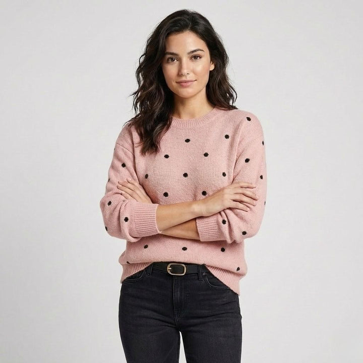 Maglione lavorato a maglia con motivo delicato