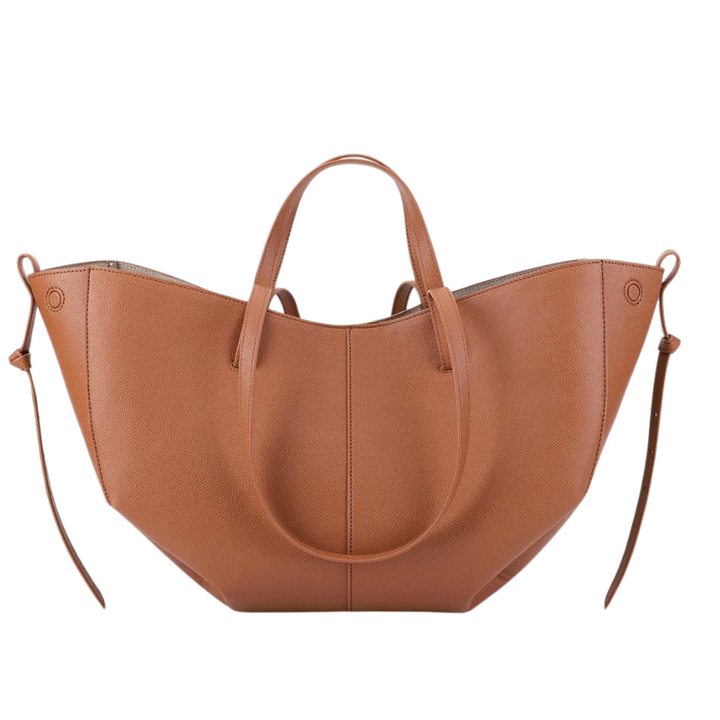 Grande borsa tote con aspetto granuloso