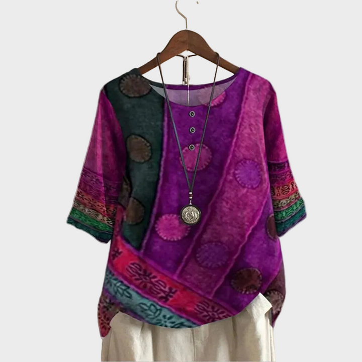 Valerie | Top boho colorato