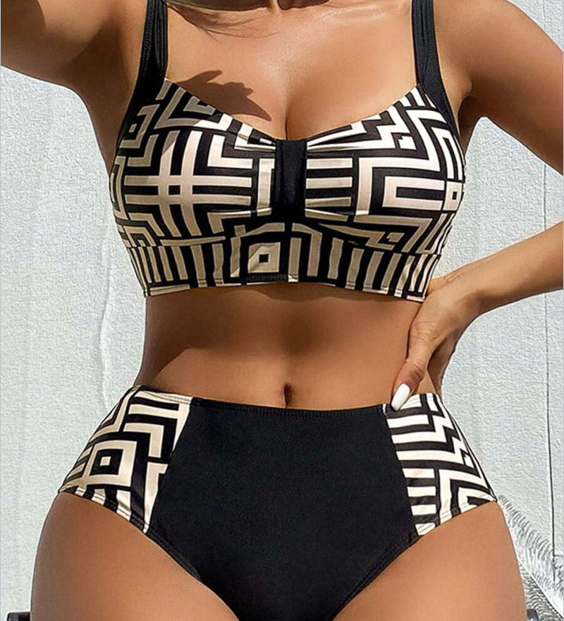 Helena - Elegantné dvojdielne bikiny s vzorom