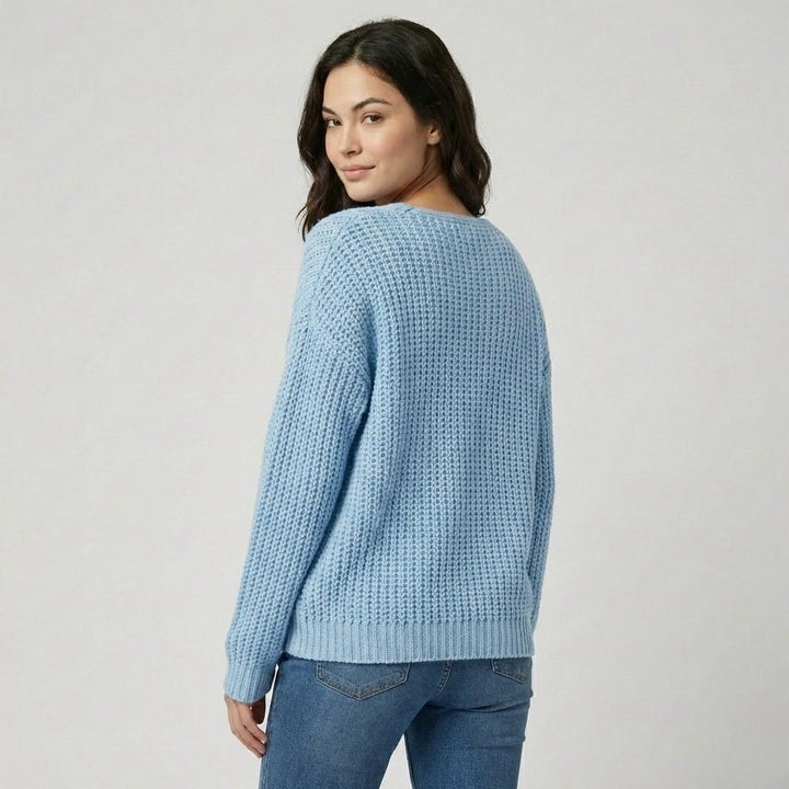 Maglione morbido in cashmere con taglio ampio per un look casual