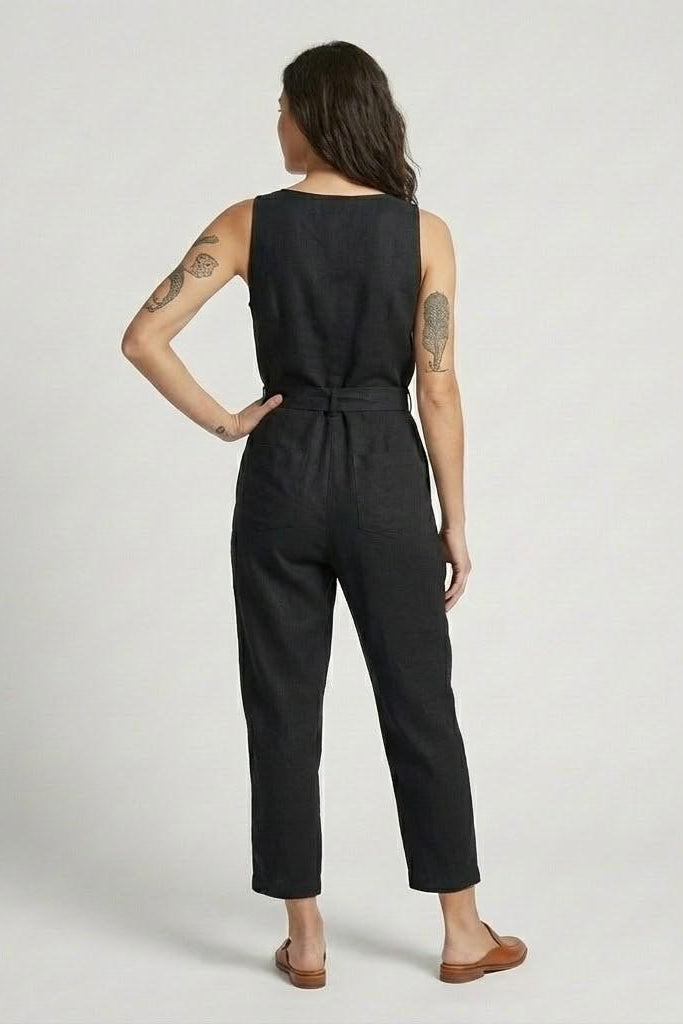 Rút | Tuta elegante con cintura e scollo a V
