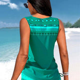 Márcia - Tankini s geometrickým vzorom