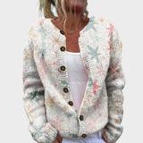 Leonora - Kvetinový Jesenný Cardigan